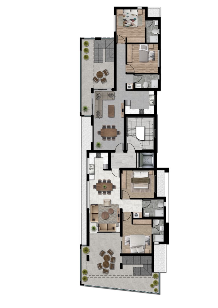 TWO BEDROOM APARTMENT  IN LARNACA -BEHIND RADISSON BLUE