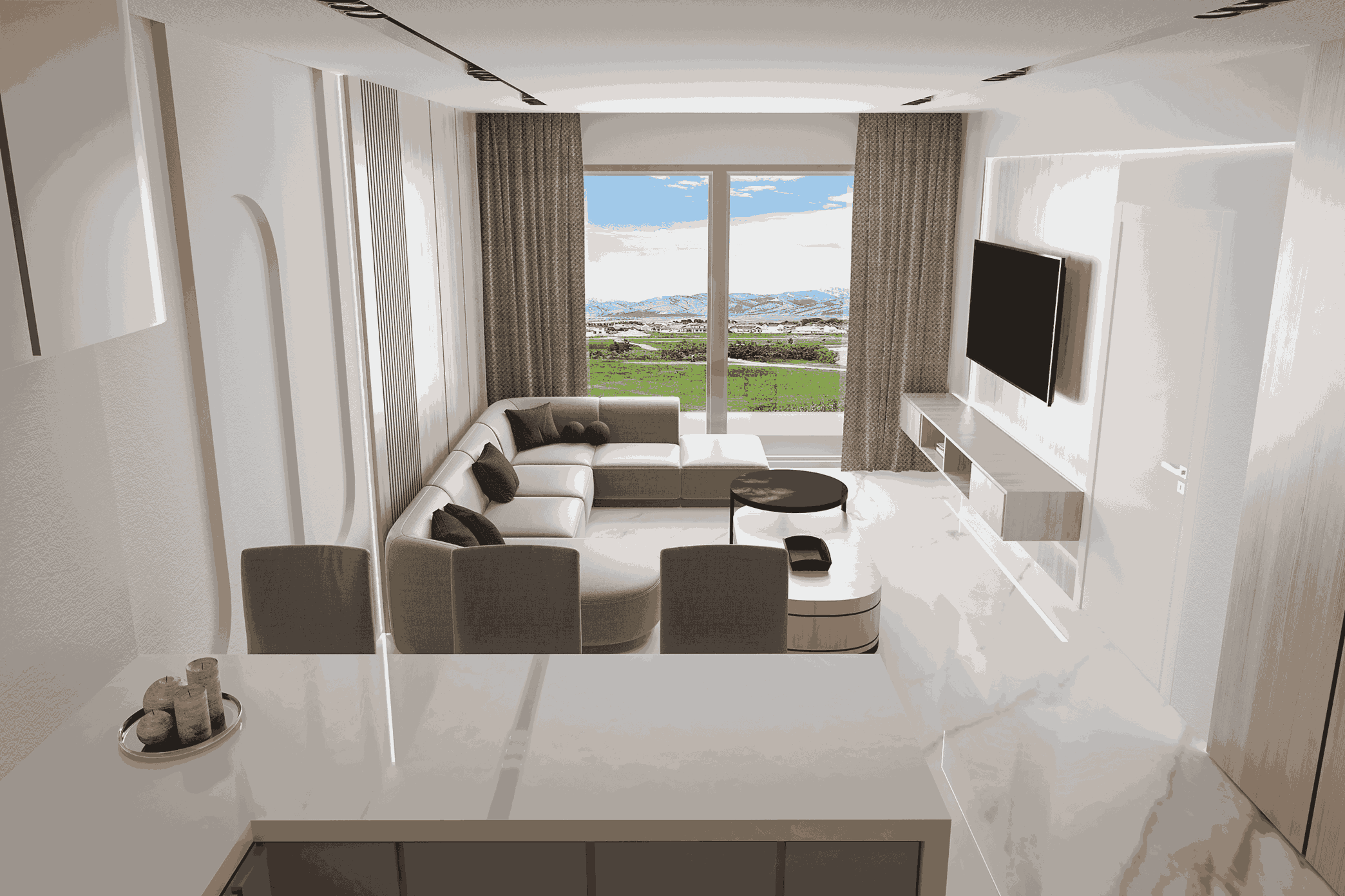 ONE BEDROOM APARTMENTS VERGINA/LARNACA OFF-PLAN