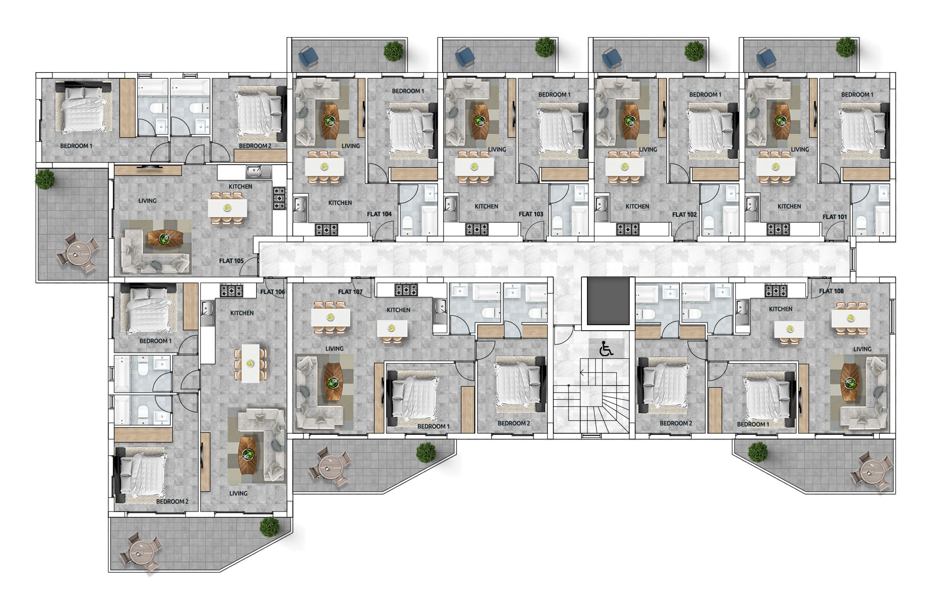 TWO (2) BEDROOM APARTMENT (OFF-PLAN)-KITI/LARNACA