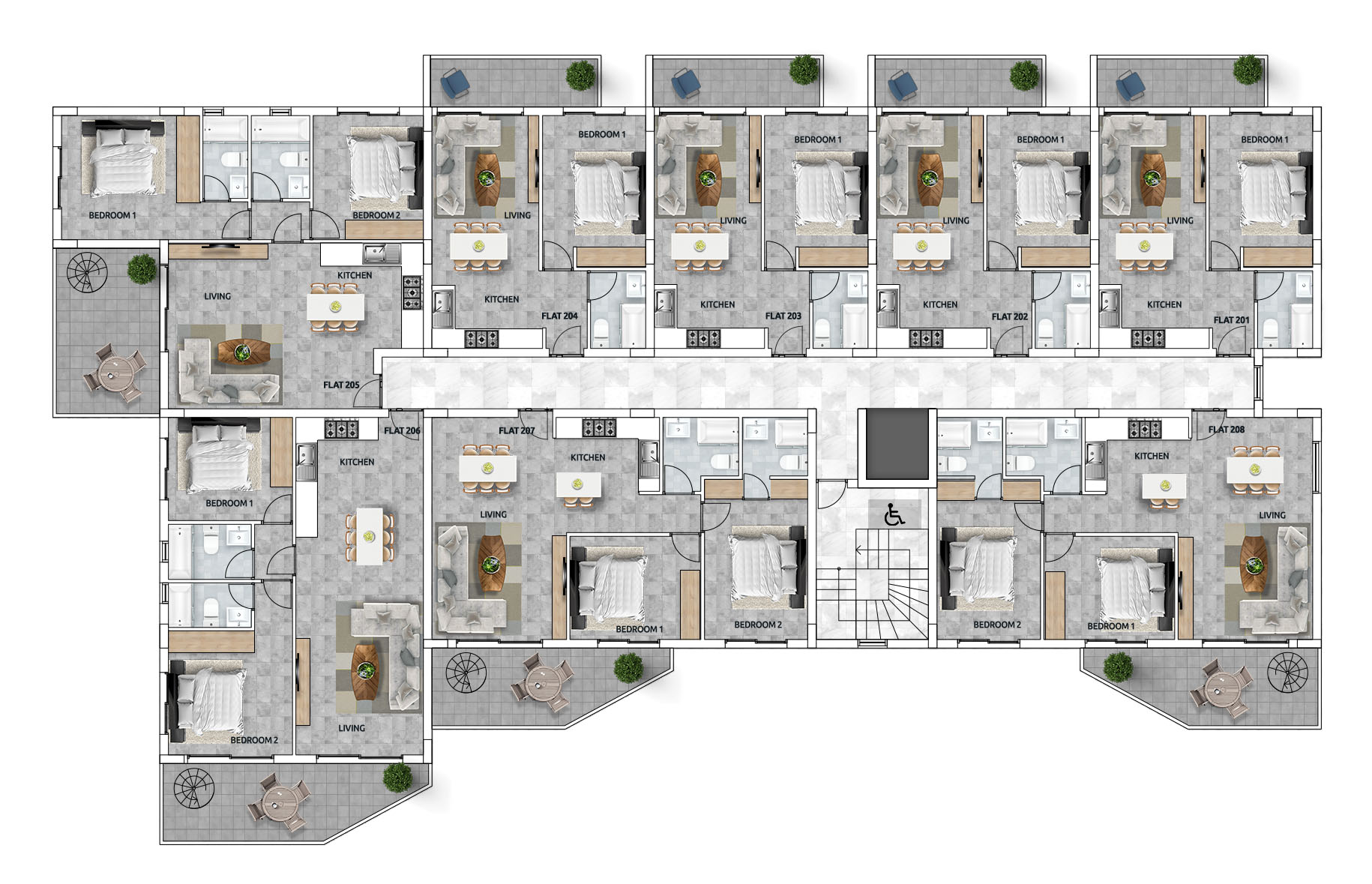 TWO (2) BEDROOM APARTMENT (OFF-PLAN)-KITI/LARNACA