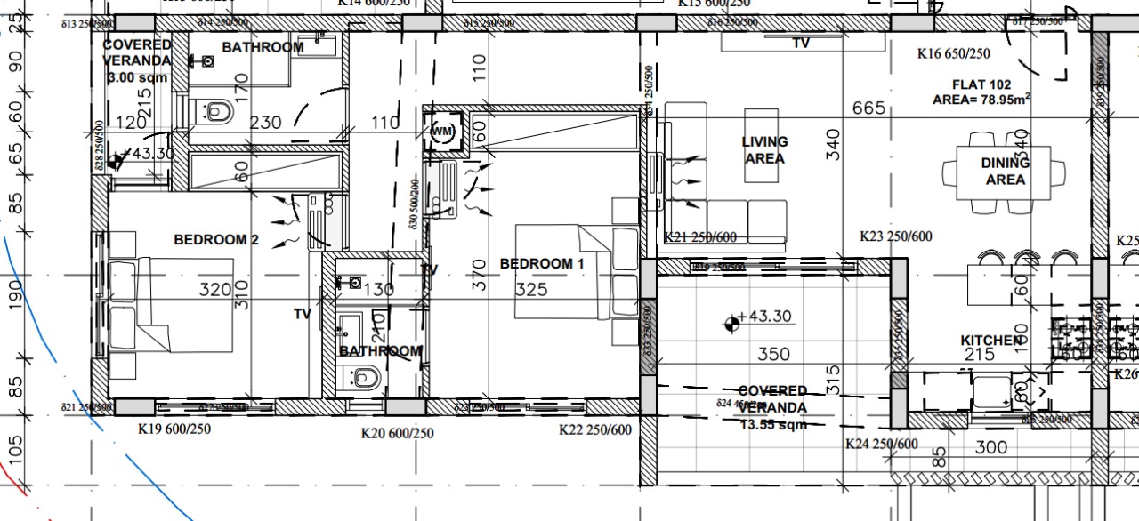 TWO (2) BEDROOM APARTMENT- KITI