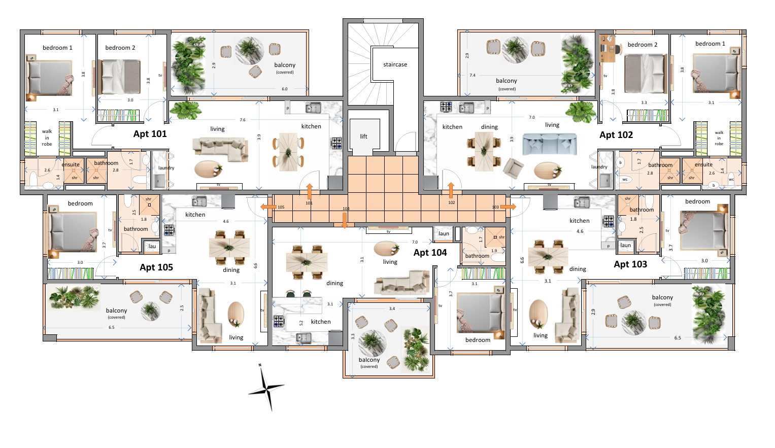 ONE BEDROOM APARTMENT IN TSIAKKILERO AREA - LARNACA