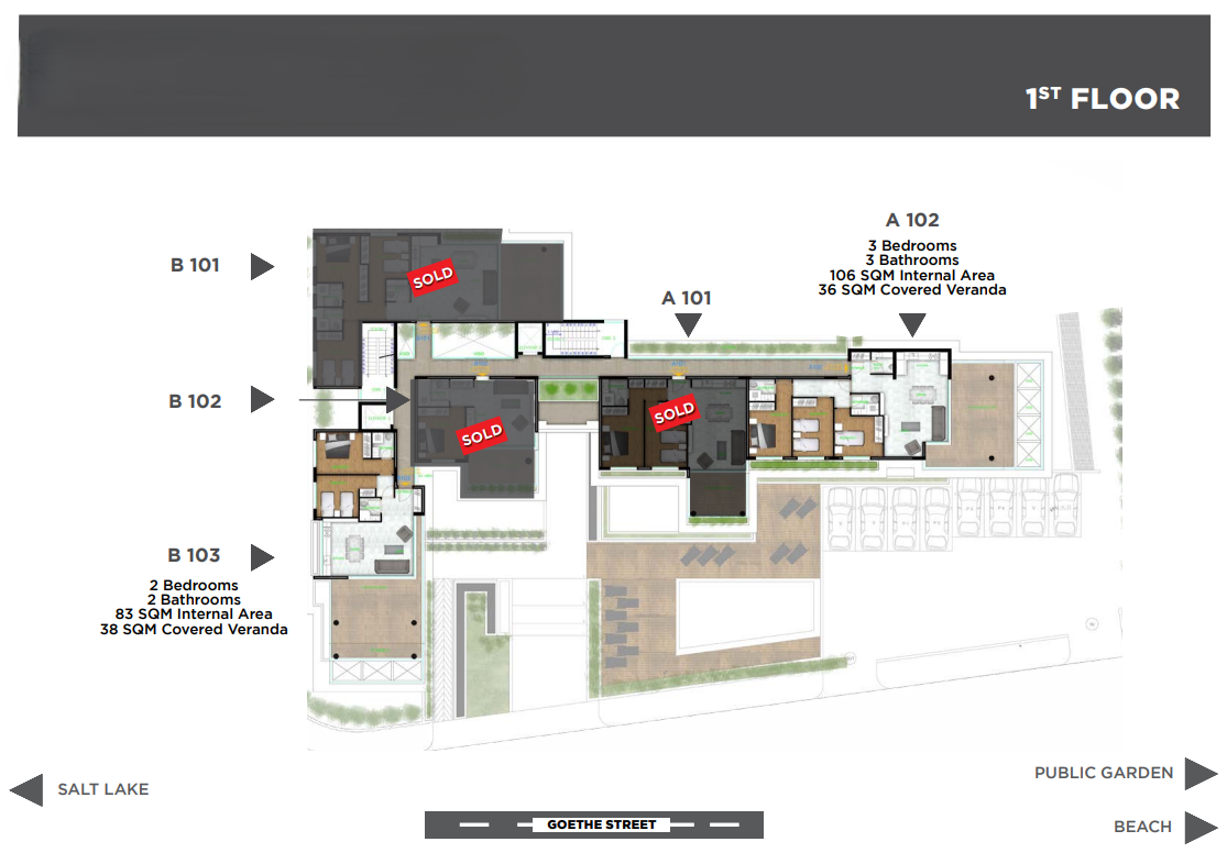 THREE (3) BEDRROOM APARTMENTS -MACKENZIE/LARNACA