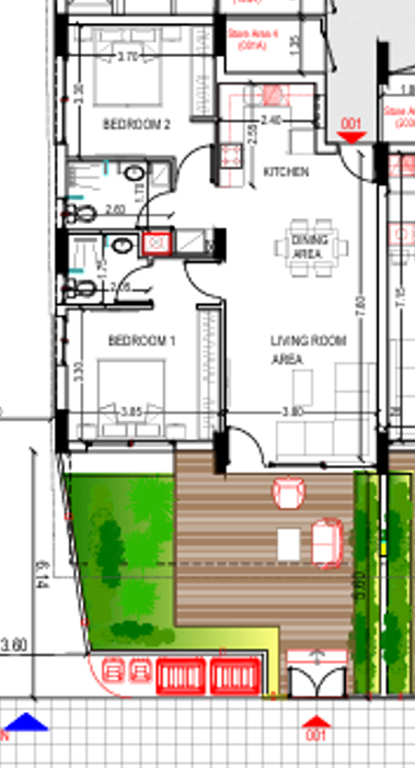 TWO BEDROOM GROUNDFLOOR APARTMENT IN LIVADIA 