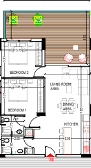 TWO BEDROOM  APARTMENT IN LIVADIA 