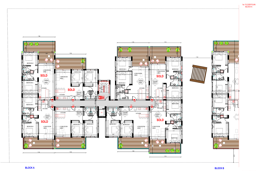 TWO BEDROOM  APARTMENT IN LIVADIA 