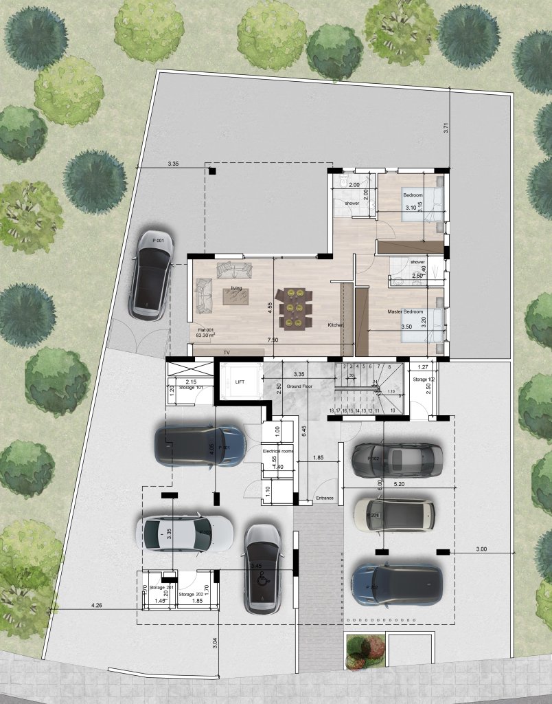 TWO BEDROOM APARTMENT (ROOF GARDEN) IN LIVADIA  