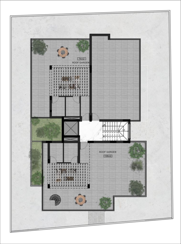 TWO BEDROOM APARTMENT (ROOF GARDEN) IN LIVADIA  