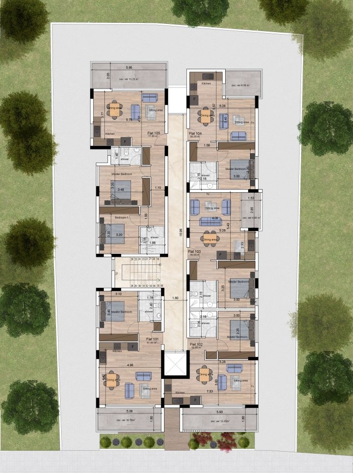 ONE BEDROOM APARTMENT (ROOF GARDEN) IN LIVADIA  