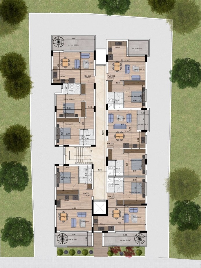 ONE BEDROOM APARTMENT (ROOF GARDEN) IN LIVADIA  