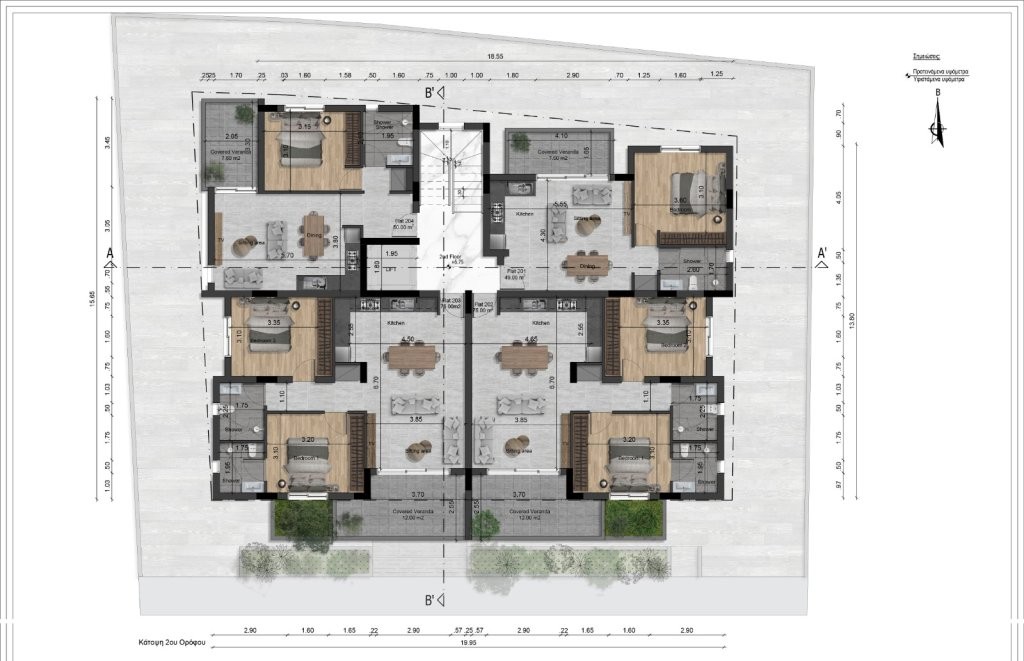 TWO BEDROOM APARTMENT (ROOF GARDEN) IN LIVADIA  