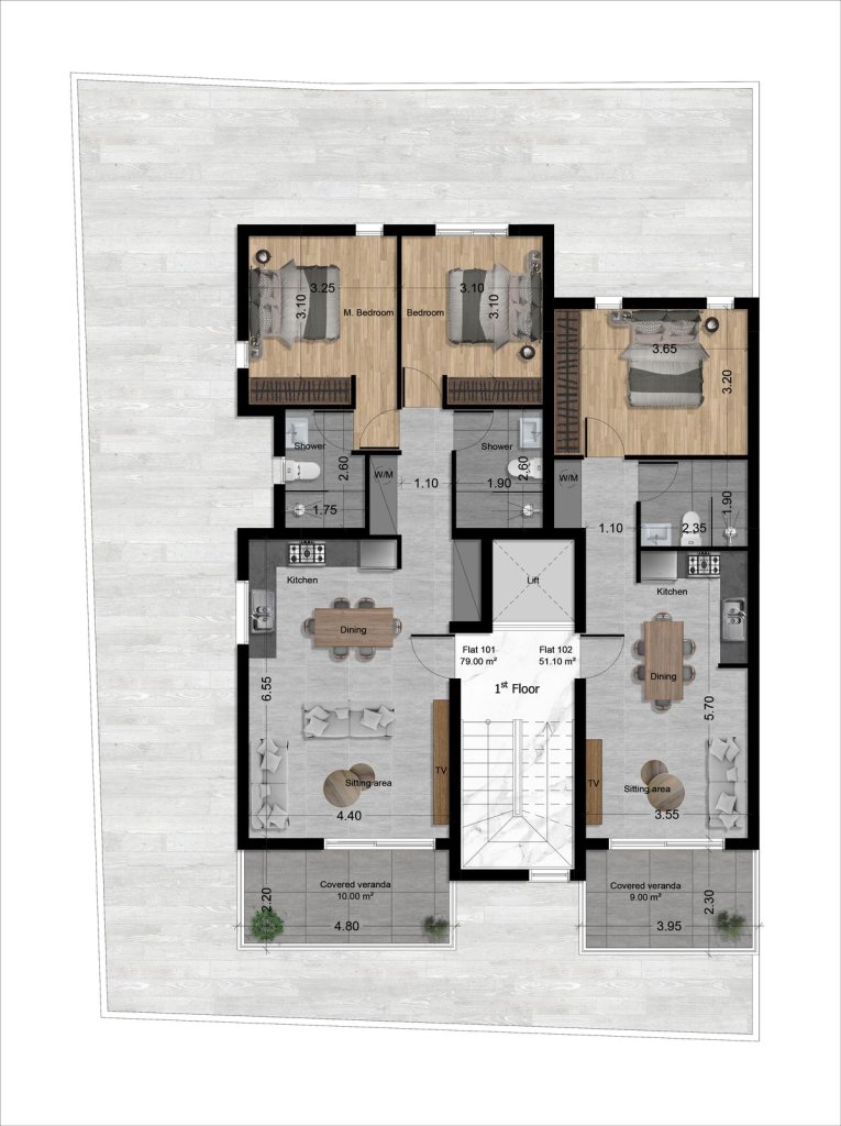 ONE BEDROOM APARTMENT IN LIVADIA  