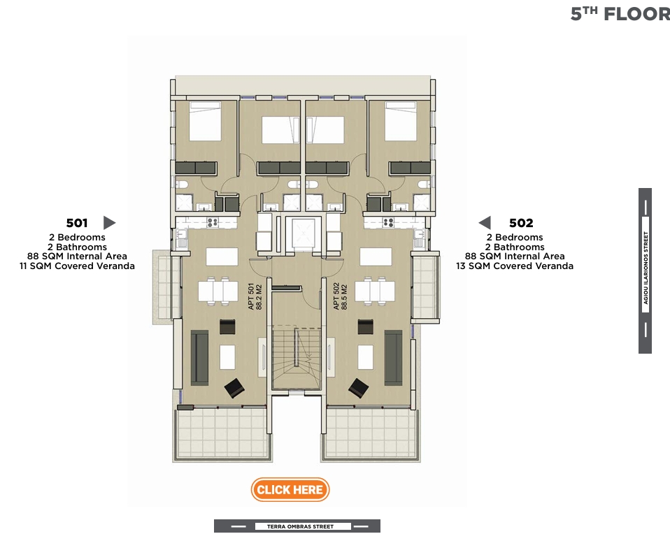 TWO BEDROOM APARTMENT- DOWNTOWN/ LARNACA
