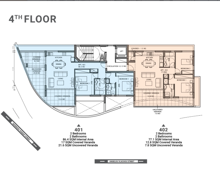 TWO BEDROOM APARTMENT - ERA AREA / LARNACA