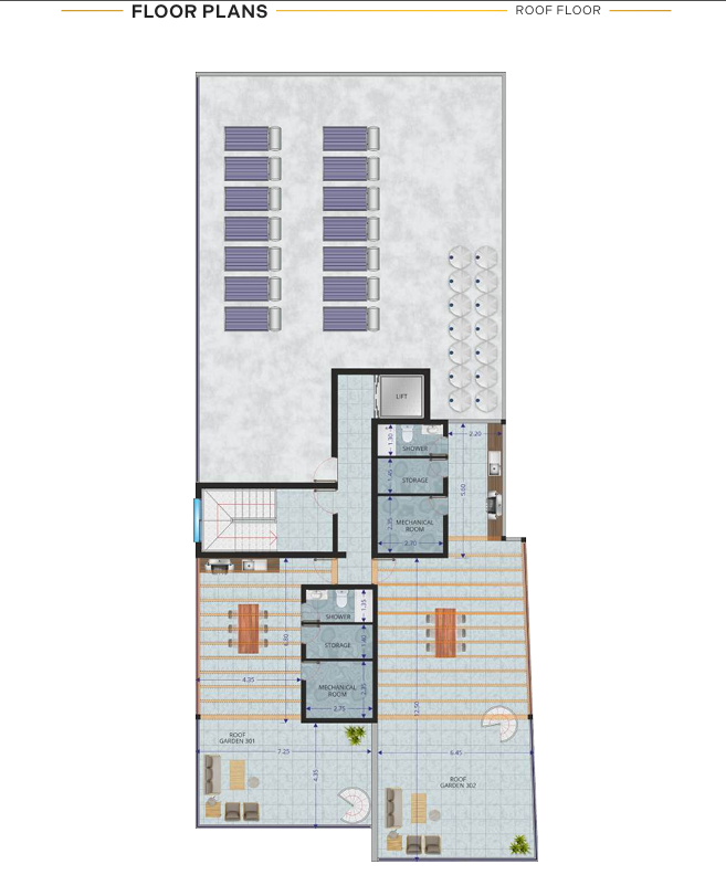 TWO BEDROOM ( ROOF GARDEN ) IN TSIAKILERO - LARNACA 