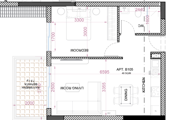 ONE BEDROOM APARTMENT - KITI