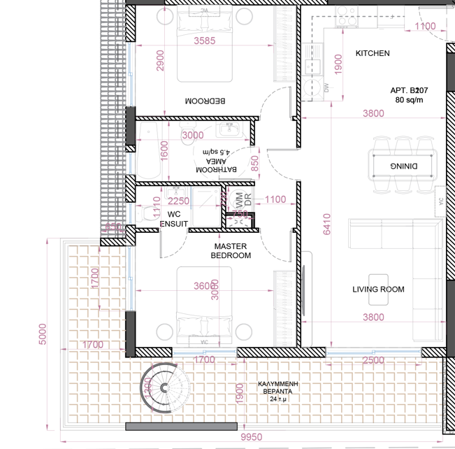 TWO BEDROOM (ROOF GARDEN) APARTMENT - KITI