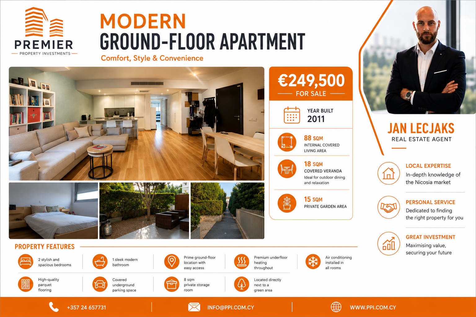 TWO BEDROOM APARTMENT FOR SALE IN NICOSIA-STROVOLOS