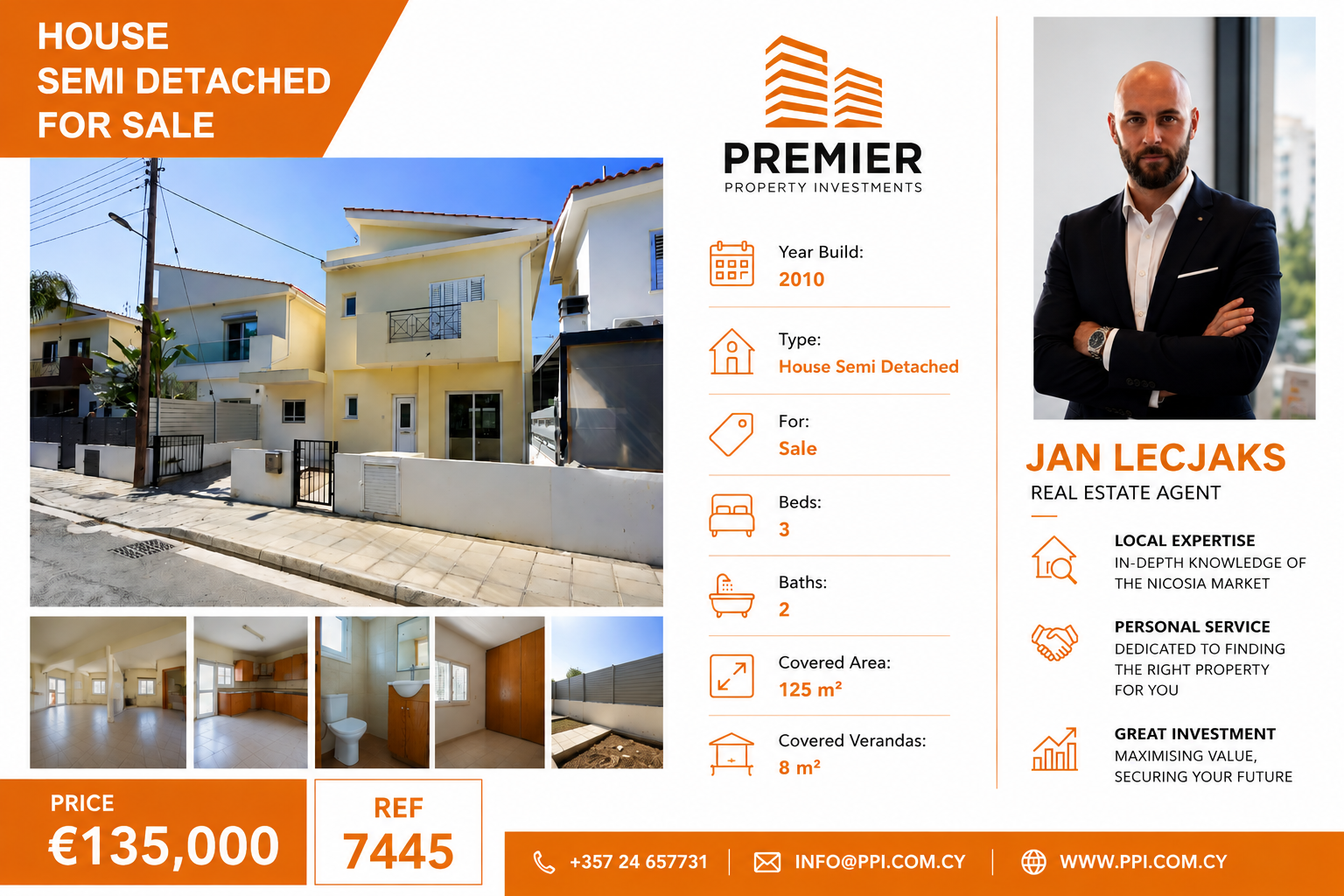 TWO-STOREY THREE BEDROOM HOUSE FOR SALE IN NICOSIA-KOKKINOTRIMITHIA