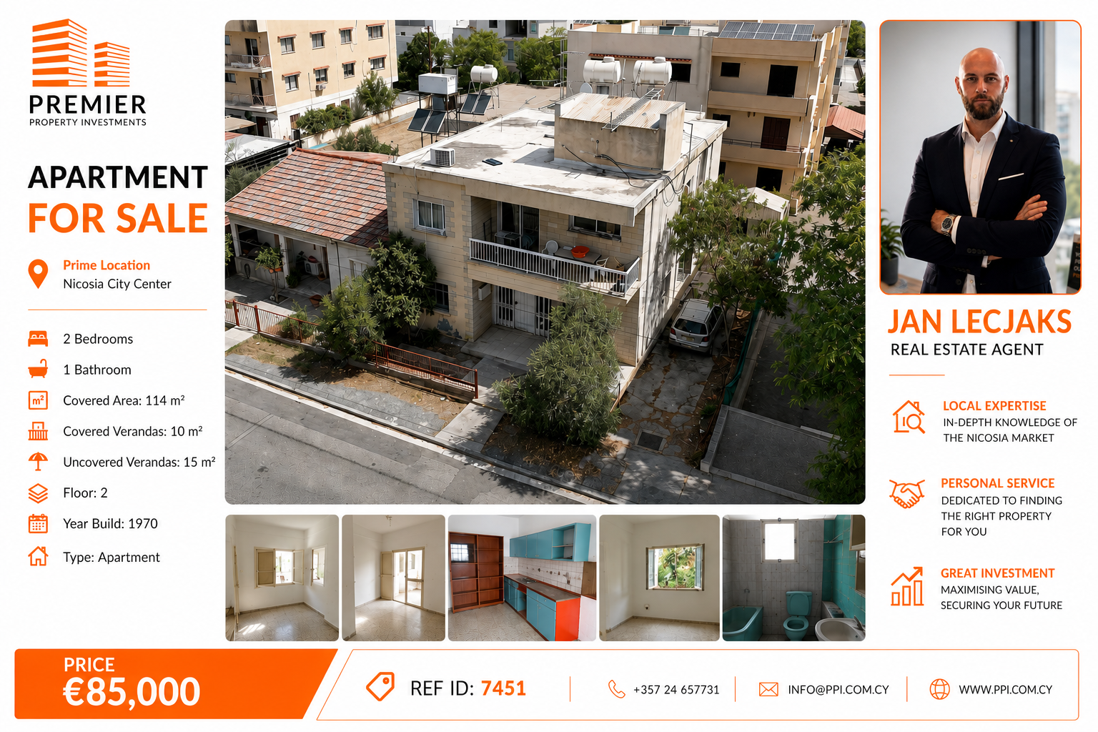 TWO BEDROOM APARTMENT FOR SALE IN NICOSIA-PANAGIA