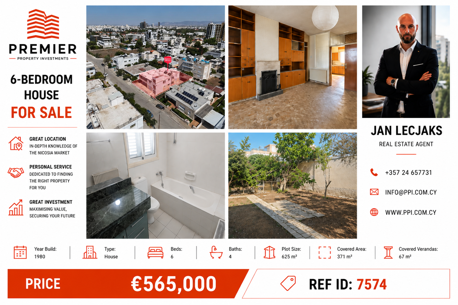 SIX BEDROOM HOUSE FOR SALE IN NICOSIA-AGLANTZIA
