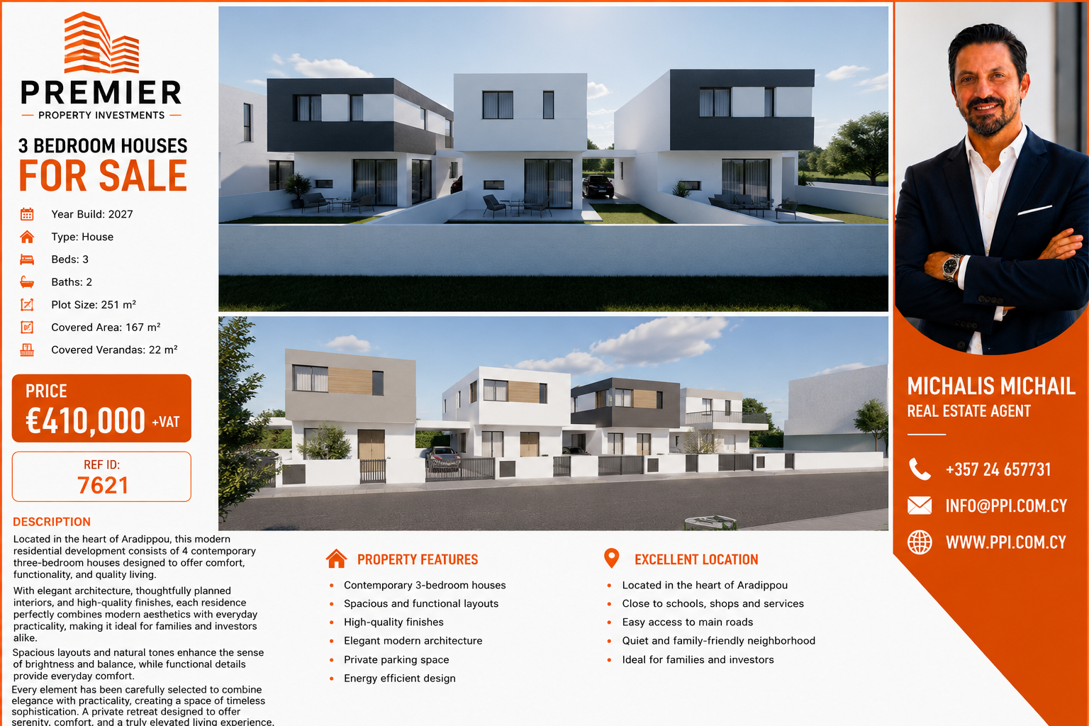 THREE BEDROOM HOUSE IN ARADIPPOU - LARNAKA 